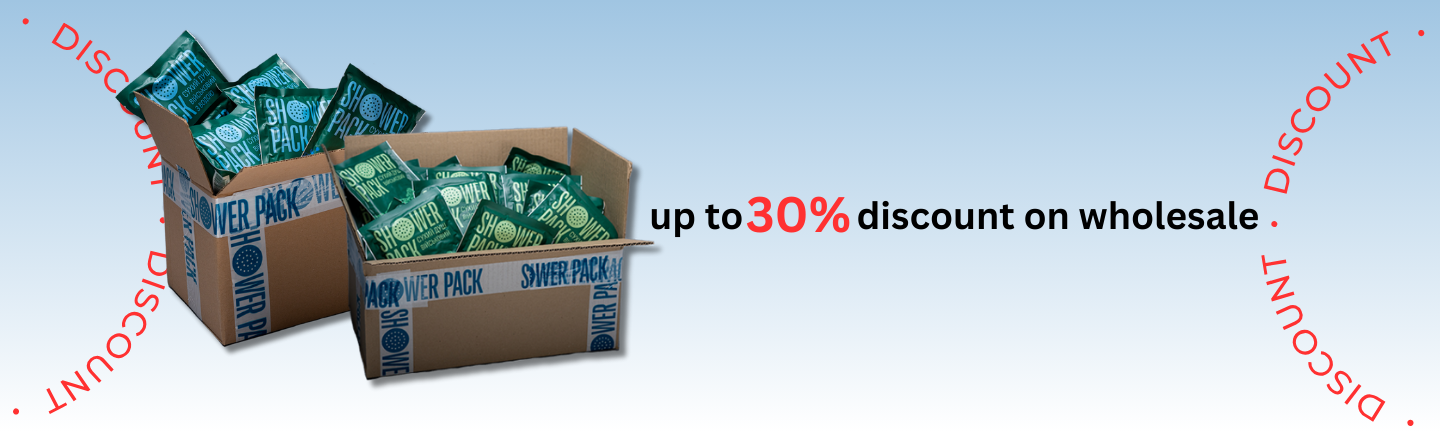Discount, promotional offers, sale Shower Pack