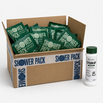 100 сухих душей SHOWER PACK + 10 банок Сушкарь 	id_86 фото