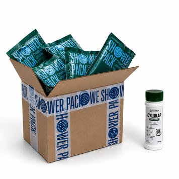 100 сухих душей с водой SHOWER PACK + 10 банок Сушкарь id_88 фото