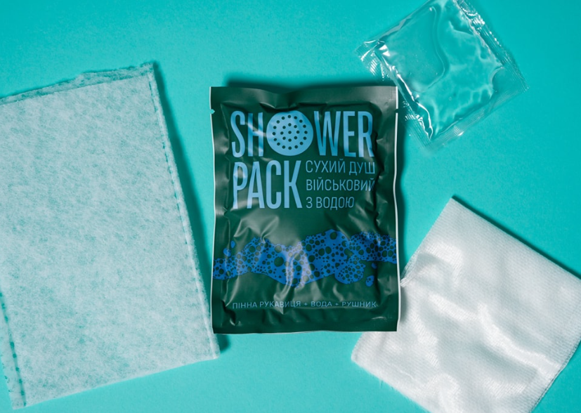 Сухий душ військовий з водою  SHOWER PACK ОПТ (100 шт) id_90 фото